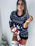 Christmas Knit Long Sleeve Dress