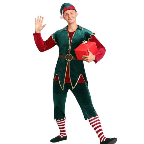 Deluxe Men’s Christmas Elf Costume
