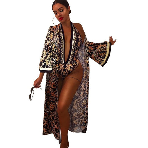 Luxury swimsuit & robe