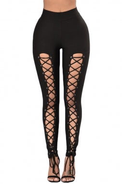Lace Up Front Leggings