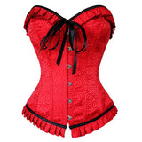 Red Brocade corset