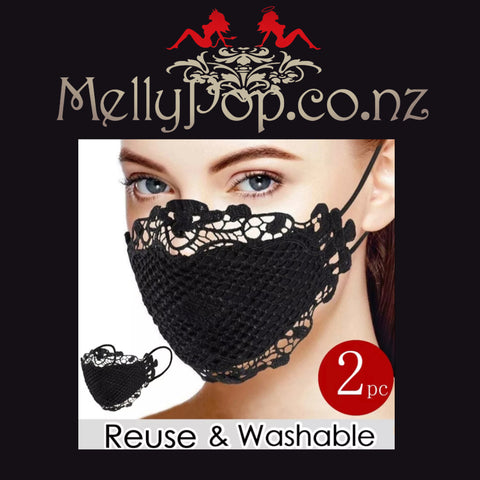 Lace mask, 2 pack