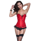 Red Brocade corset