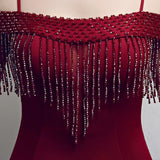 Glamorous Beaded fringe Gown