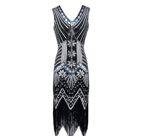 Gatsby style beaded dress