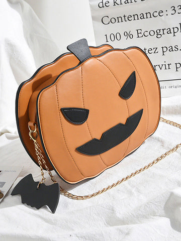 Halloween Chic, Pumpkin Shoulder Bag