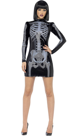 Skeleton mini dress