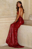 Red Wine MellyPop Mermaid gown