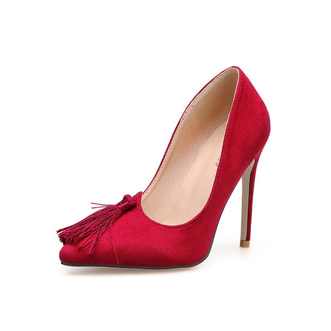 Elegant Satin Buckle Pump