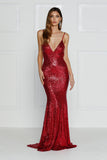 Red Wine MellyPop Mermaid gown