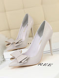 Elegant Bow  High Heel Shoes