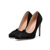 Elegant Satin Buckle Pump