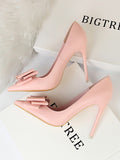 Elegant Bow  High Heel Shoes